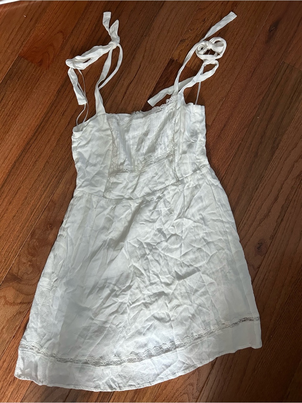 Urban outfitters White Tie-Shoulder Slip Dress